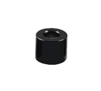 Bearing Sleeve, 10pcs/lot Black/Red Aluminum Flat Washer M2 .5 Sleeve Round Hollow Non-Thread Standoffs for Rc Model(Black,D2.6xD5xL2.5mm)