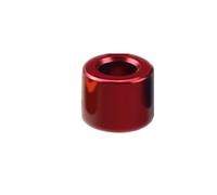 Bearing Sleeve, 10pcs/lot Black/Red Aluminum Flat Washer M2 .5 Sleeve Round Hollow Non-Thread Standoffs for Rc Model(Red,D2.6xD5xL5mm)
