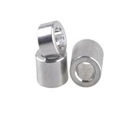 Bearing Sleeve, 5Pcs/10pcs Aluminum Flat Washer M3 M4 M5 M6 M8 M10 Height 2mm to 30mm Non-Threaded Standoffs, 10pcs(5mm (L),M3 10pcs)