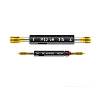 Bearing Steel Thread Plug Gauges， Gauge M1-M12 6H Tin-Coating Metric Screw Standard Fine 1pcs(M2X0.4)(M1.2X0.25)