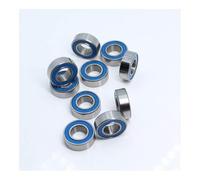 Bearing, TMP1105 Precision Deep Groove Ball Bearings MR126RS MR126-2RS RU Color Grove Bearing ABEC-3 6x12x4 mm Miniature Blue Sealed for Axial SCX10 II (10PCS) Wear Resistance
