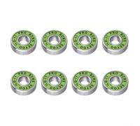 Bearings 8-Piece Roller Skate Bearings ABEC-9 608RS ILQ-11 Smooth Rolling Chrome Steel For Skateboard Inline Skates Quad Skates Standard 608 Wheels 22mm Diameter Upgrade(green)