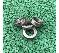 Bearings BRDI14244 Bearings 50Pcs Flanged Bearing F6701ZZ 12x18x4 Shielded Flange Thin Wall Deep Groove Ball Bearings F6701-2Z 12x18x4 mm