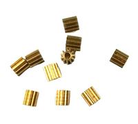 Bearings Replacement 10pcs/lot 111.5A 0.3M 3.9mm Diameter Copper Gear Small Module 11 Teeth 1.5mm Hole 2mm/4mm Pinion Parts/203(11 Teeth Height 2mm)