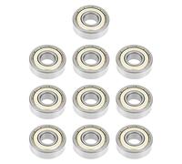 Bearings, Small Bearings 10Pcs 6000zz Metal Sealed Deep Groove Steel Ball Bearing 10x26x8mm