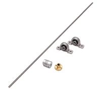 Bearings, T8 8mm Lead Screw 1000mm + Brass Copper Nut + Bearing Bracket +Flexible Coupling for 3D Printer,Enhanced Durability