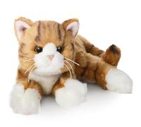 Bearington Tabby Plush Cat Stuffed Animal, 15 inch