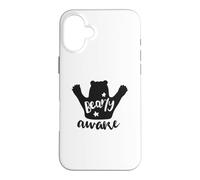 Bearly Awake Bear Pun Sleepy Tired Funny Case for iPhone 16 Plus