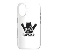 Bearly Awake Bear Pun Sleepy Tired Funny Case for iPhone 17
