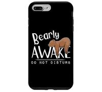 Bearly Awake Do Not Disturb Sleepy Grizzly Bear Pun Case for iPhone 7 Plus/8 Plus