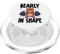 Bearly In Shape Bear Workout Gym Lovers Weightlifting PopSockets PopGrip for MagSafe