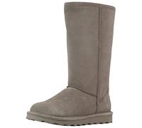 BEARPAW Women's Elle Tall Wide Multiple Colors | Women's Boot Classic Suede | Women's Slip On Boot | Comfortable Winter Boot, Mushroom, 6 UK