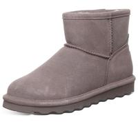 BEARPAW Women's Alyssa Ankle Boot | Multiple Colors | Slip On | Comfortable Winter Boot, Cinder, 6 UK