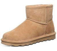 BEARPAW Women's Alyssa Multiple Colors | Ankle Boot | Slip On Boot | Comfortable Winter Boot, Iced Coffee, 4 UK