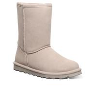 BEARPAW Women's Elle Short Multiple Colors | Women's Boot Classic Suede | Women's Slip On Boot | Comfortable Winter Boot, Mushroom, 5 UK
