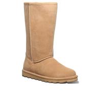 BEARPAW Women's Elle Tall Multiple Colors | Women's Boot Classic Suede | Women's Slip On Boot | Comfortable Winter Boot, Iced Coffee, 6 UK