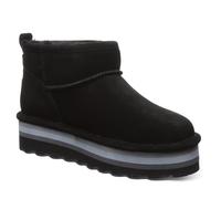 BEARPAW Women's Retro Shorty Boot | Women's Ankle Boot | Comfortable Winter Boot, Black/Black, 7 UK