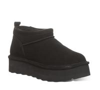 BEARPAW Women's Retro Super Shorty Boot | Women's Ankle Boot | Women's Slip On Boot | Comfortable Winter Boot | Multiple Colors & Sizes, Black, 7 UK