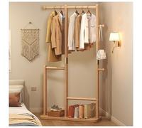 BEARQUN Retro Wooden Coat Rack, Industrial Coat Rack with Hooks and Shoe Storage, for Clothes/Bags/Hats: 40/48/60/70CM, Sturdy Freestanding Coat Rack : Walnut/Wood/White