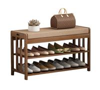 BEARQUN Shoes Changing Stool, with Cushioned Seat,Shoe Bench with Storage and Seating, Sturdy, Shoe Bench for Entry, for Hallway Front Door Doorway : 50CM/70CM/80CM/90CM/91CM,Easy Assembly