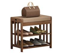 BEARQUN Shoes Changing Stool, with Cushioned Seat,Shoe Bench with Storage and Seating, Sturdy, Shoe Bench for Entry, for Hallway Front Door Doorway : 50CM/70CM/80CM/90CM/91CM,Easy Assembly