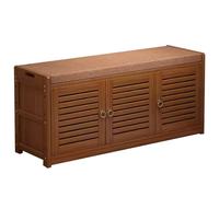 BEARQUN Solid Wood Shoe Bench, Shoe Bench, Shoe Storage Bench, Shoe Bench with Seat, Holds up to 100 kg, Lots of Storage Space, for Entryway, Living Room, Bedroom : 70/100CMx33CMx46CM