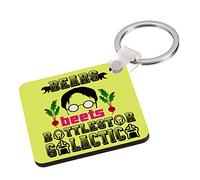 Bears Beets Battlestar Galactica Office Quote Unique Birthday Gift for Anyone Gift Key Ring. (MDF Keyring)