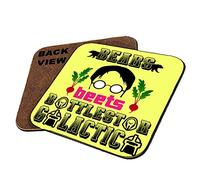 Bears Beets Battlestar Galactica Office Quote Unique Birthday Gift for Anyone Present Gift Coasters with Different Variations (Square Coaster MDF)…