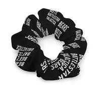 Bears Beets Fashion Hair Bands Scrunchies for Women Soft Elastic Hair Ties Accessories