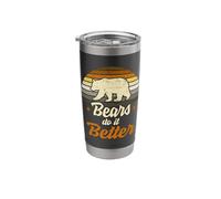 Bears Do It Better Bear Pride Gay Men LGBT Flag Stainless Steel Insulated Tumbler