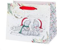 Bears Exchanging Gift Christmas Medium Gift Bag