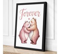 Bears Forever Canvas Wall Art Print 36x24 Inch
