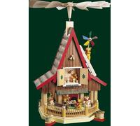 Bears House Christmas Pyramid Pyramid Seiffen Erzgebirge Christmas New 09084