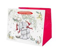 Bears Hugging Medium Christmas Gift Bag