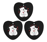 Bears Mom Hug Little 3 Pcs Automotive Air Fresheners Mirror Aromatherapy Tablets Ornament Car Fragrance Scented Cards Love form