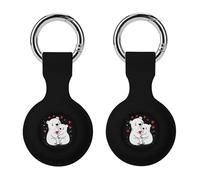Bears Mom Hug Little Cute GPS Navigation Cases Compatible with AirTag Silicone Item Finders Protective Cover with Keychain