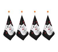 Bears Mom Hug Little Cute Hanging Hand Towels Quick Dry Bathroom & Kitchen Dish Cloth with Loop