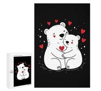 Bears Mom Hug Little Wooden Jigsaw Puzzles for Adults Funny Intelligent Games Home Decor Artwork for Home Office