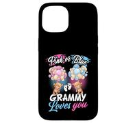 Bears Pink Or Blue Grammy Loves You Gender Reveal Case for iPhone 15