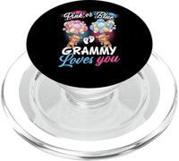 Bears Pink Or Blue Grammy Loves You Gender Reveal PopSockets PopGrip for MagSafe