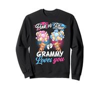 Bears Pink Or Blue Grammy Loves You Gender Reveal Sweatshirt