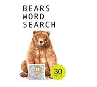Bears word search puzzle book