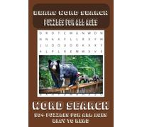 Bears Word Search: Word Searches with Easy-to-Read Print about Bears, Life around Bears and More | 6x9 inches | 110 pages | 50+ Puzzles...Gift for Holidays, Vacations and Free Times
