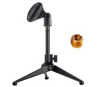 Bearstar Universal Desktop Microphone Stand Adjustable MIC Tabletop Stand with Microphone Clip such as Sm57 Sm58 Sm86 Sm87