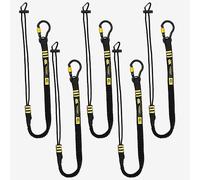 BearTOOLS ANSI-Approved Tool Lanyard with Spring Screw Lock Carabiner - 3Ft Heavy-Duty, Max load 17lbs - Shock Absorbing Lanyard - Adjustable Loop - Prevent Falling Objects - 5-pack
