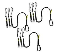 BearTOOLS Interchangeable Tool Safety Lanyard Detachable Buckle Multi Accessory Connection Protection Kit (Black 3PK + 9 Loop Ends)