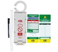 BearTOOLS Scaffold Inspection Record Kit, Symbolic Visually Bright Tag, Hazard Prevention, Required on Construction Sites (Holder + 2 Inserts + Marker)
