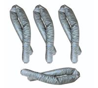 BearTOOLS Spill Control Absorbent Sock, For Cleanup of Non-Aggressive Oil & Water Based Fluids, Indoor/Outdoor Use, Made in UK - 1.2M x 76MM, 16L Maximum Absorption Capacity (4-pack)