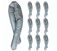 BearTOOLS Spill Control Absorbent Sock, Use in Cleanup of Water Based Fluids & Non-Agressive Oil, For Indoor or Outdoor, UK-Made, Size 1.2M x 76MM, 40L Maximum Absorption Capacity (10-pack)