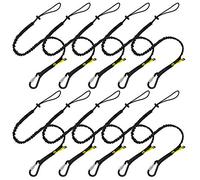 BearTOOLS Tool Lanyard with Single Carabiner and Adjustable Loop End, Standard Length, Maximum Weight Limit 8KG / 17.6lb, Aluminum Screw Lock Carabiner with Shock Cord Stopper, 09220S (20 Pack)